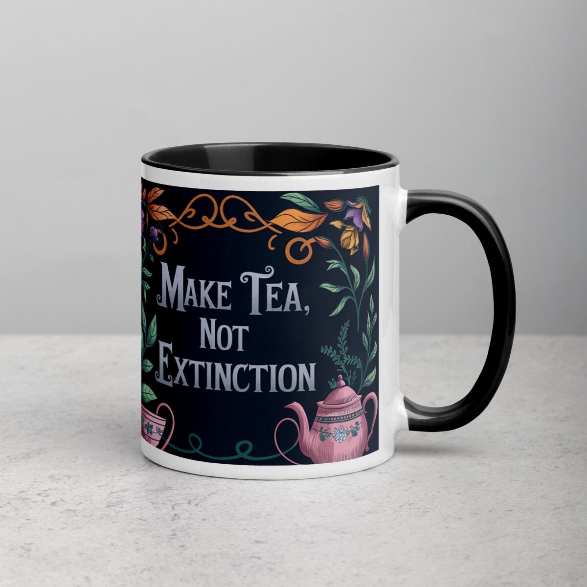 Make Tea, Not Extinction Dinosaur Cup - Image 3