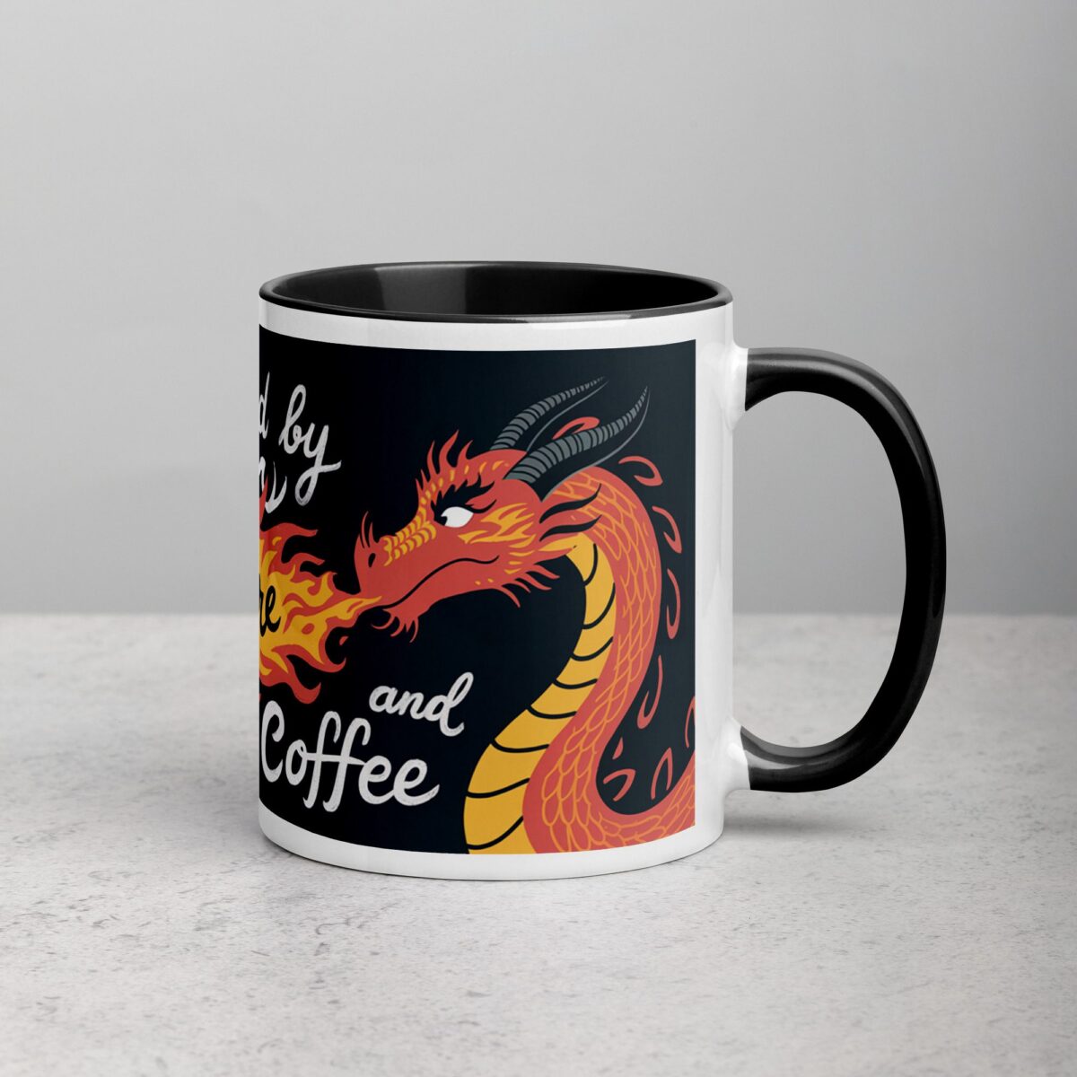 Fueled by Fire and Dragon Coffee Mug - Image 3