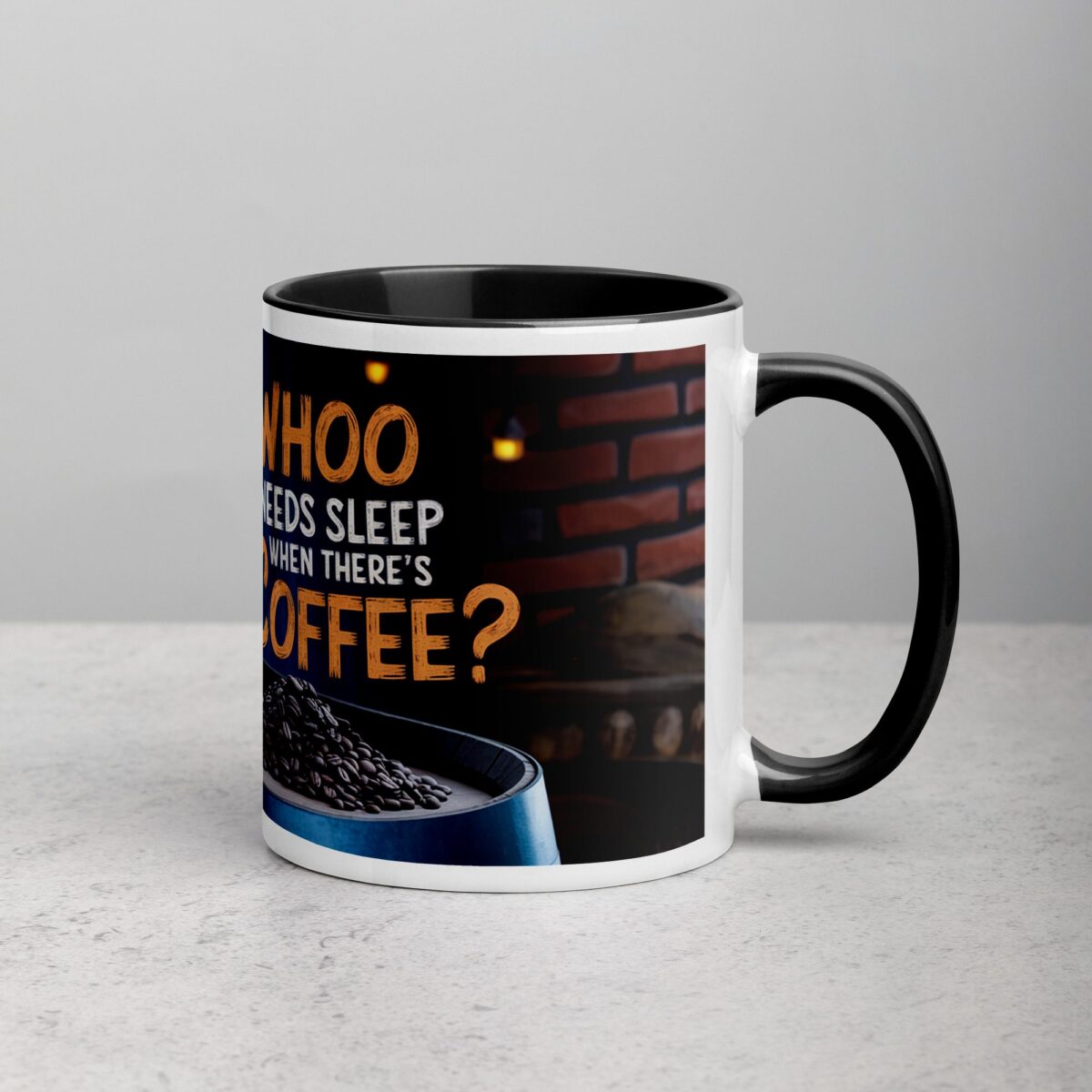Whoo Needs Sleep When There's Coffee? Owl Mug - Image 3
