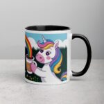Powered by Rainbows and Caffeine Unicorn Mug - Image 3