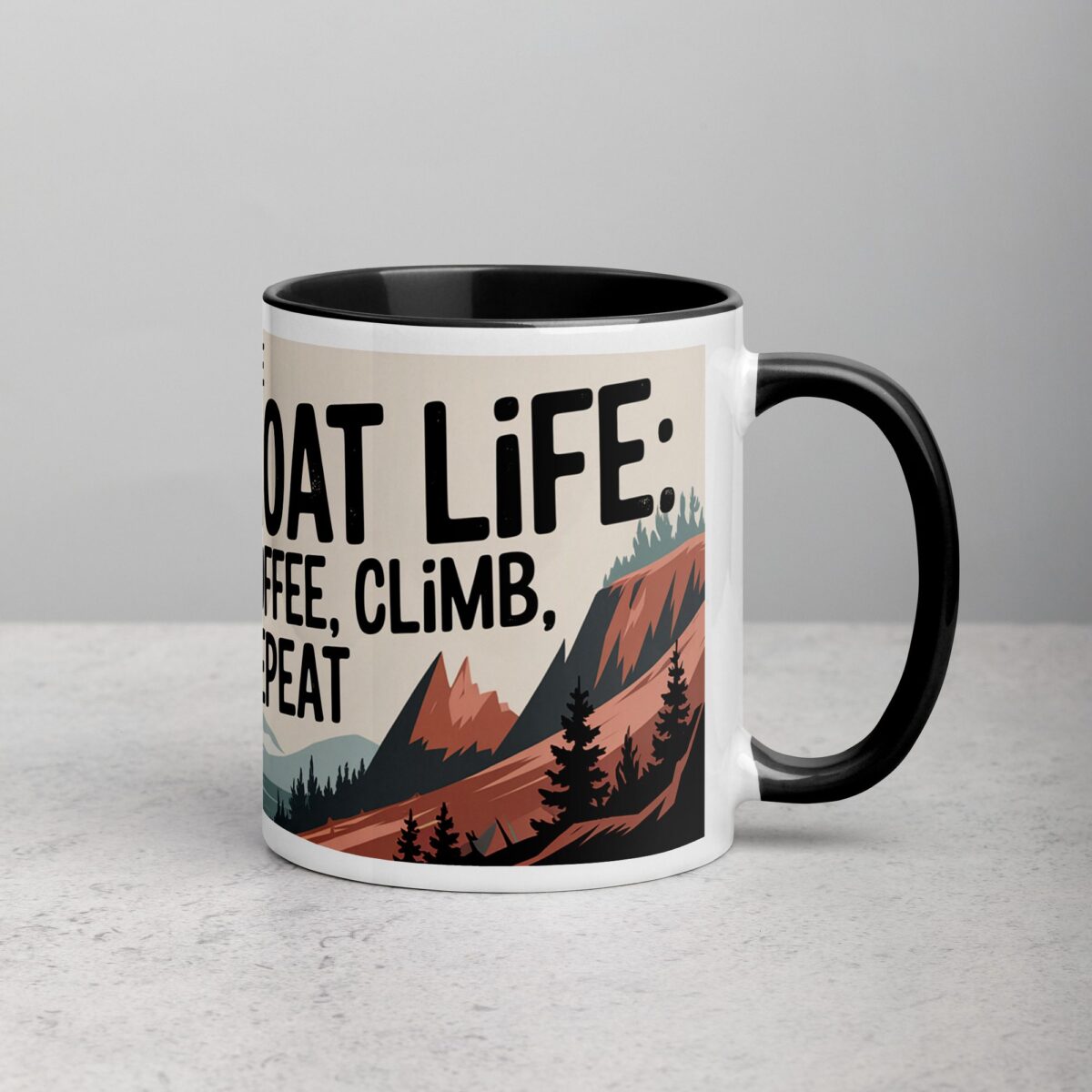 The Goat Life: Coffee, Climb, Repeat Mug - Image 3