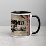 Horned and Caffeinated Goat Coffee Mug - Image 3