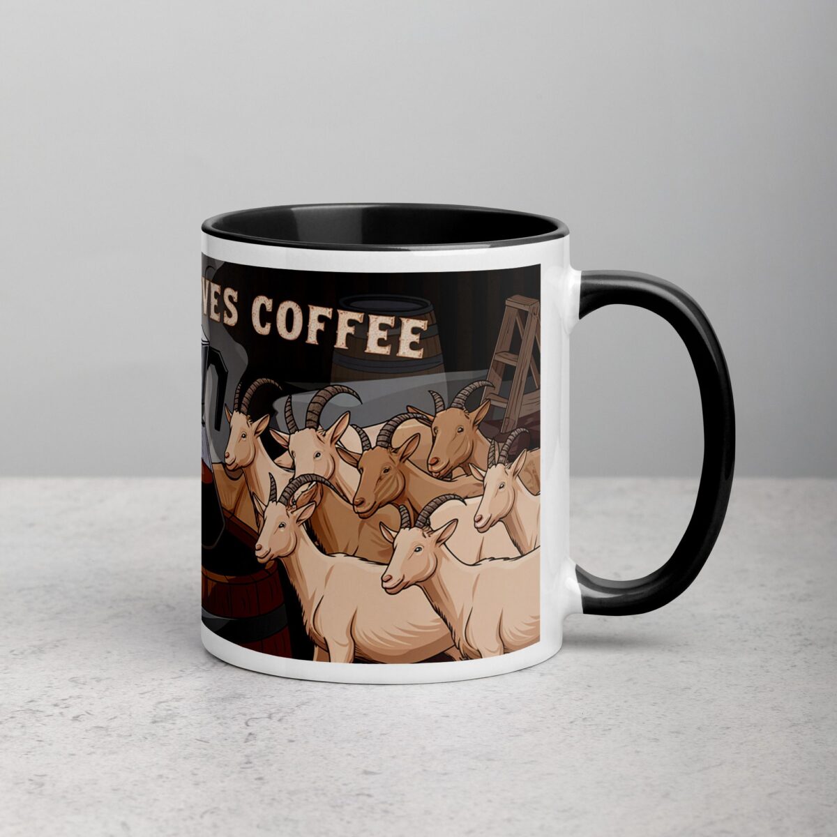 Goat Herd Loves Coffee Mug - Image 3