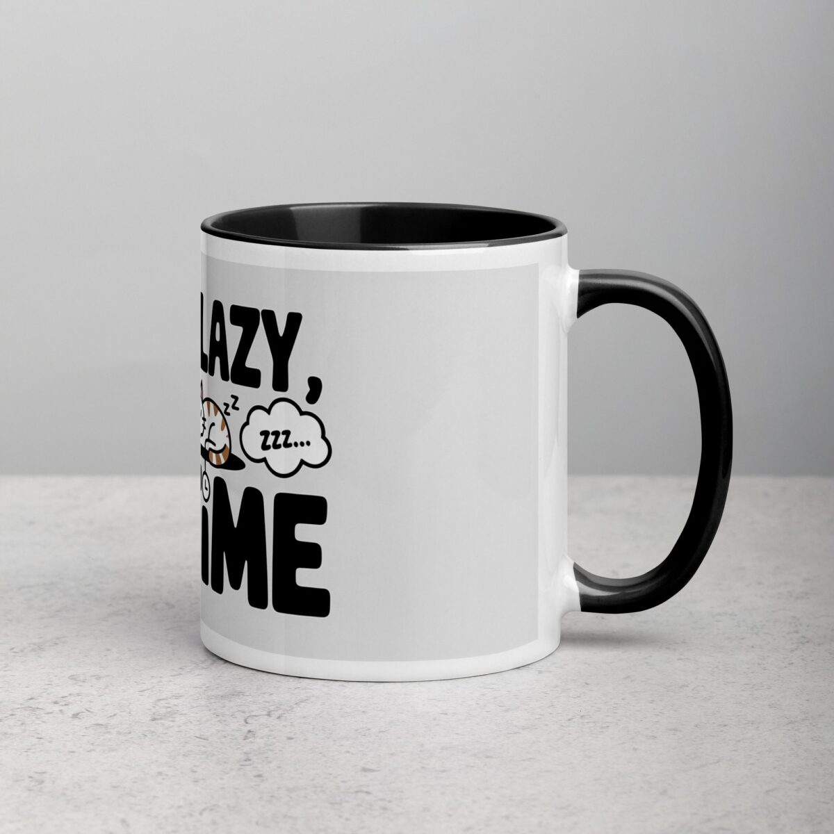 I’m Not Lazy, I’m on Cat Time Coffee Mug - Image 3