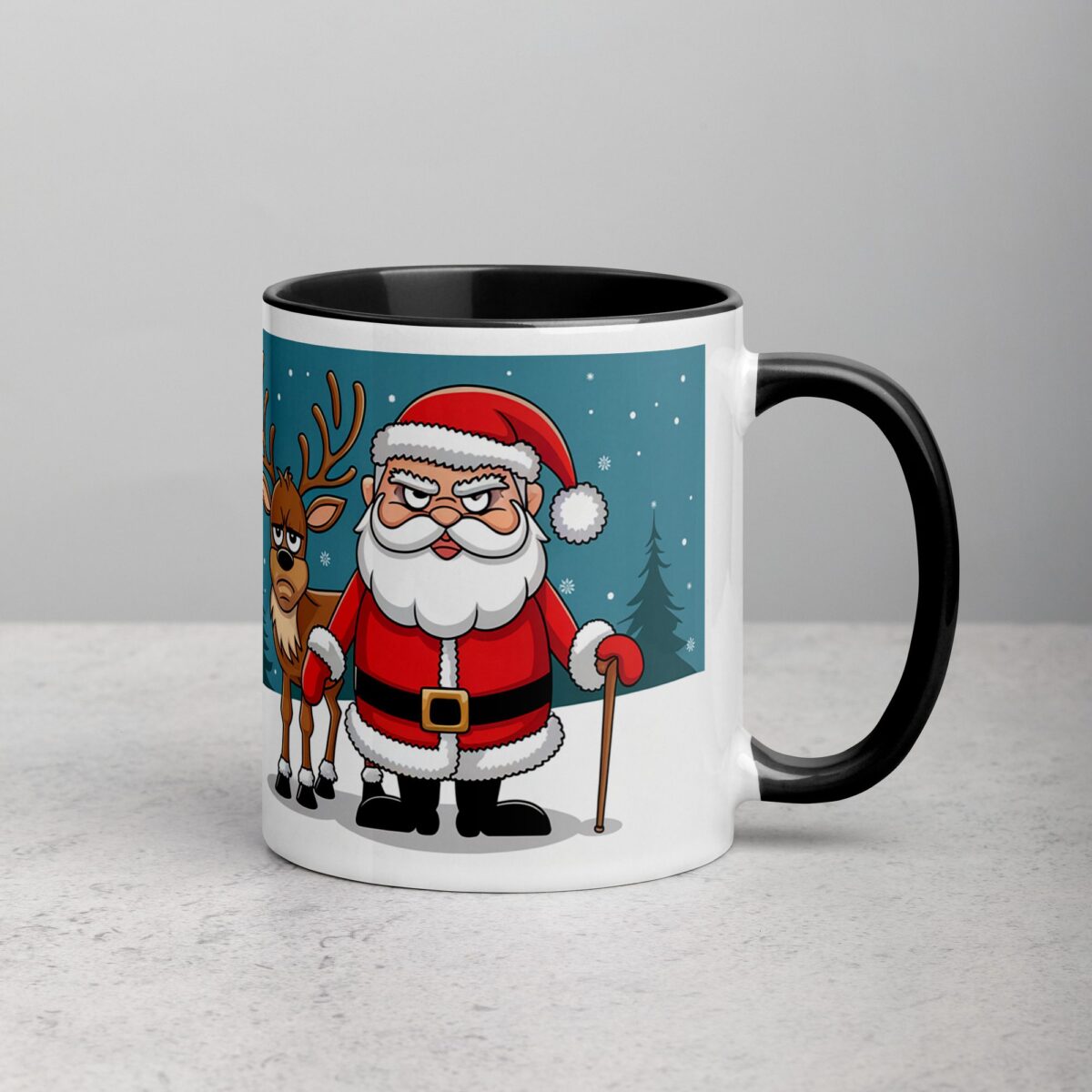 Santa Doesn’t Believe in You Either Christmas Mug - Image 3