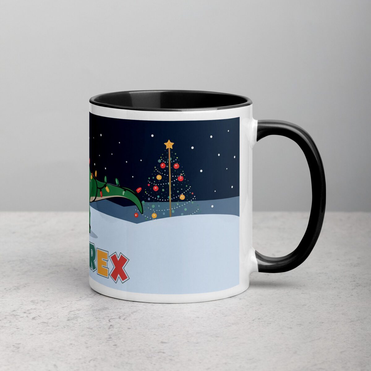 Tree Rex Christmas Coffee Mug - Image 3