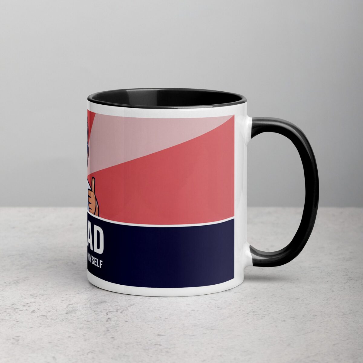 #1 Dad (According to Myself) Coffee Mug - Image 3