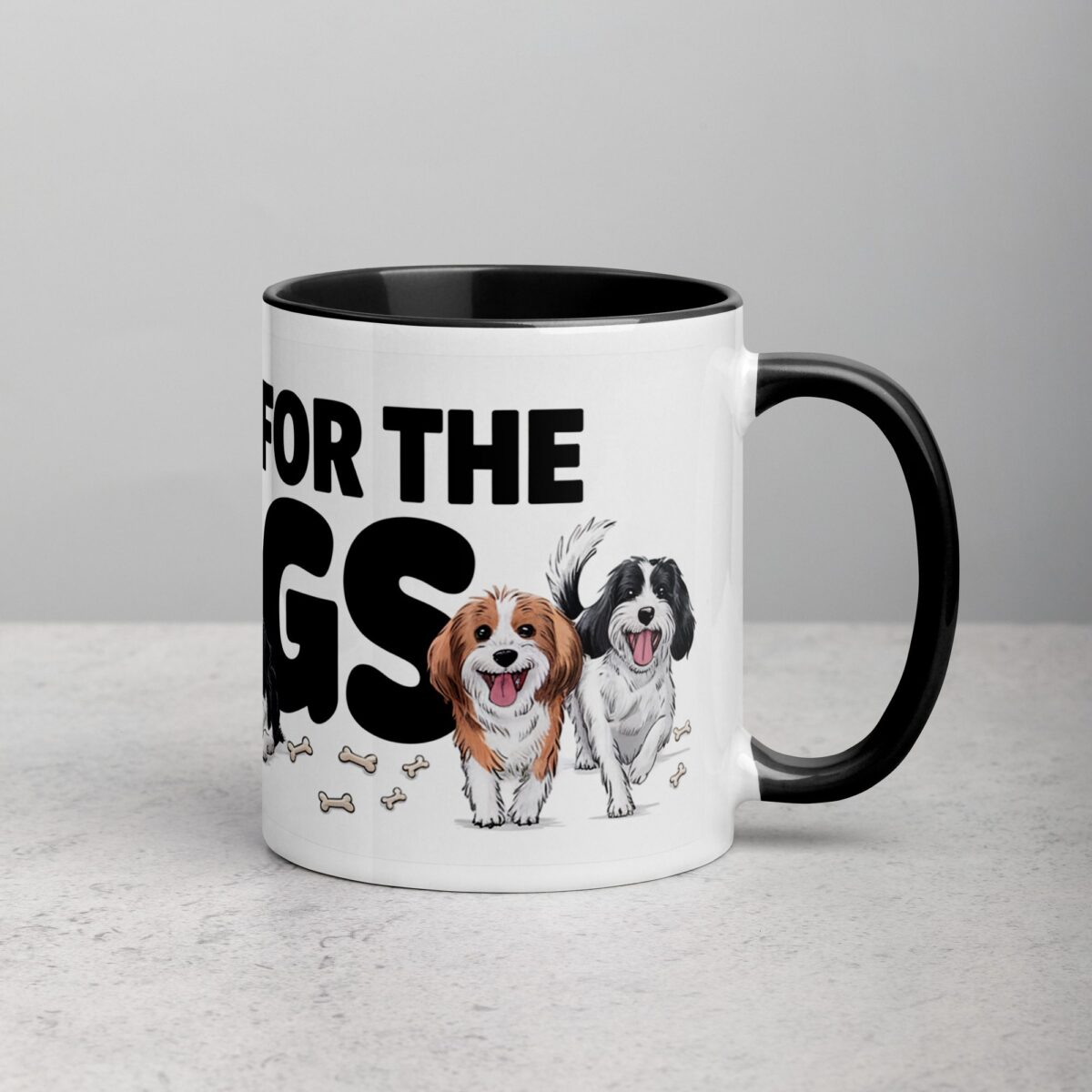 I’m Here for the Dogs Coffee Mug - Image 3