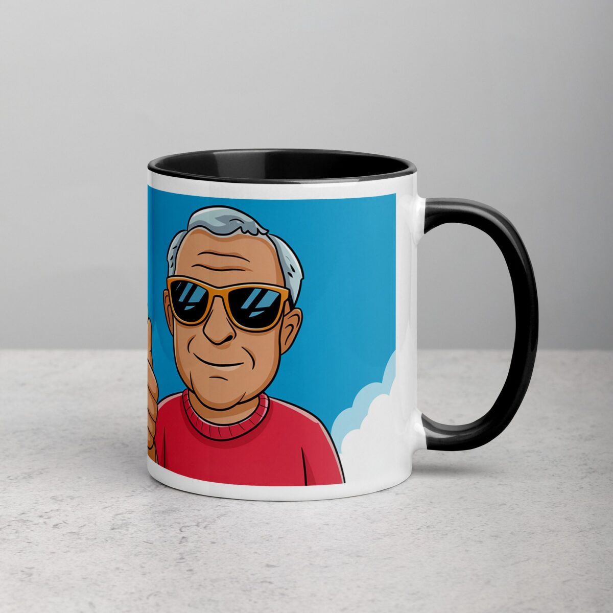 Cool Grandpa (Just Don’t Ask the Kids) Coffee Mug - Image 3