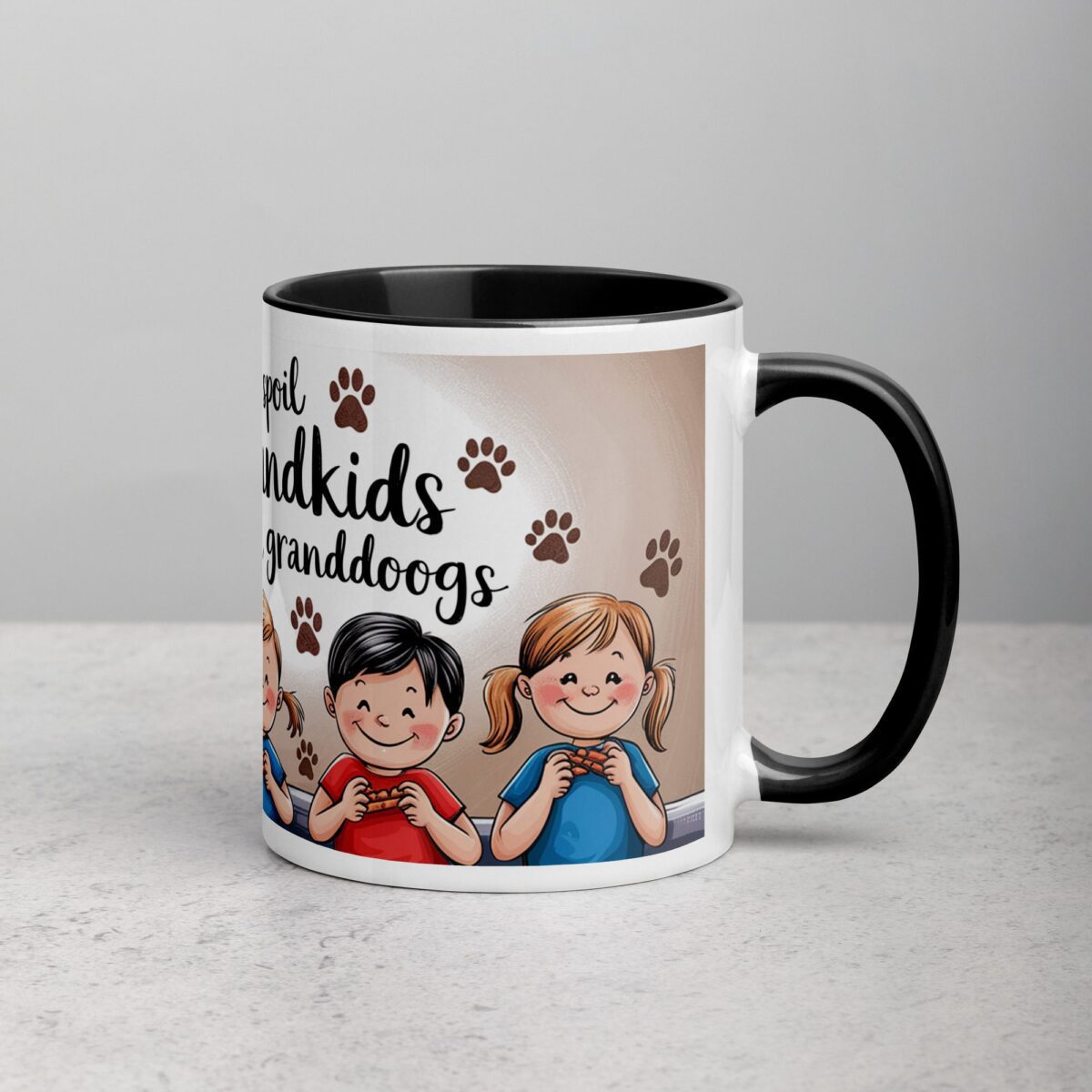 I Only Spoil Grandkids and Granddogs Coffee Mug - Image 3