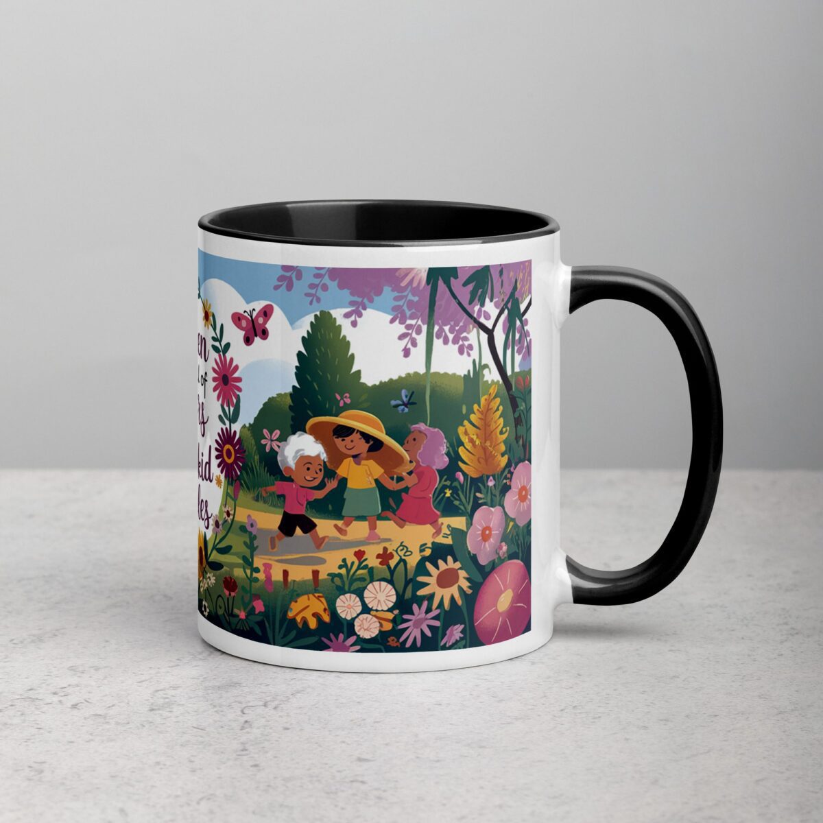 My Garden Is Full of Flowers and Grandkid Giggles Mug - Image 3