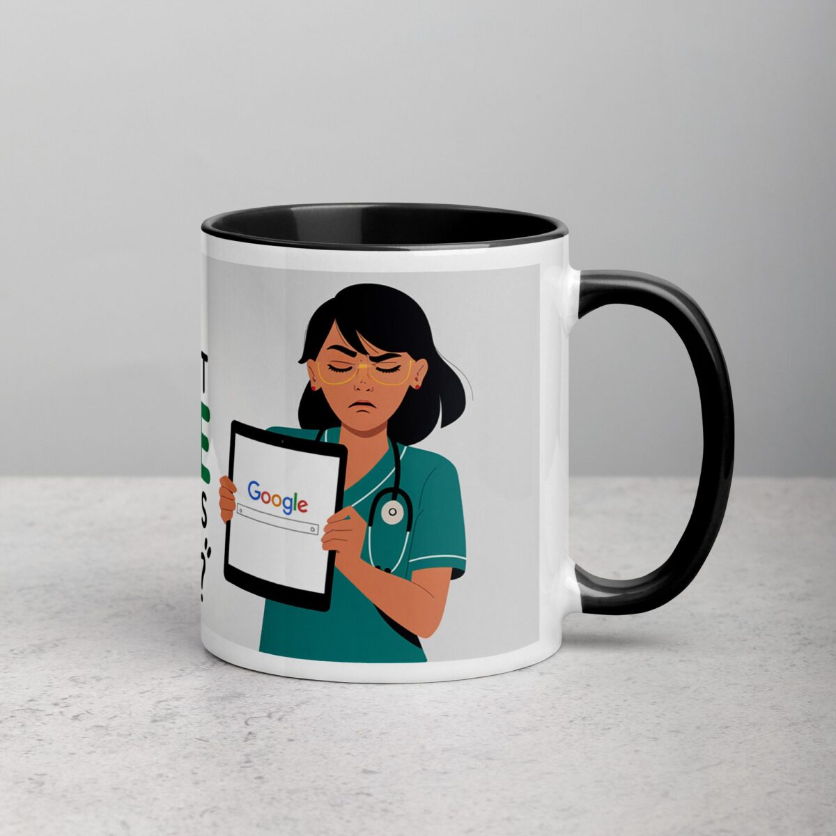 Because Patients Can’t Google Their Symptoms Nurse Mug - Image 3