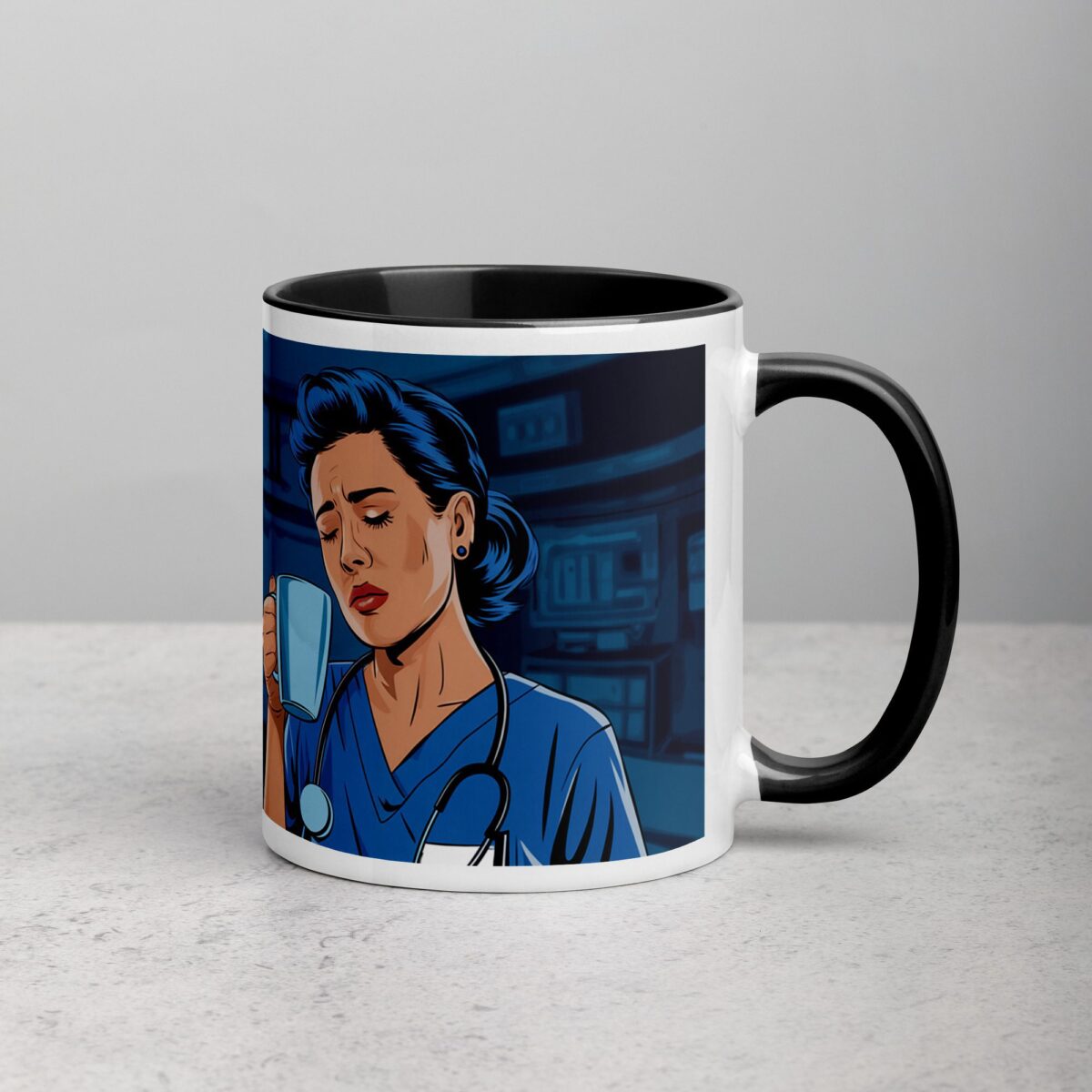 Straight Outta Night Shift Nurse Mug - Image 3