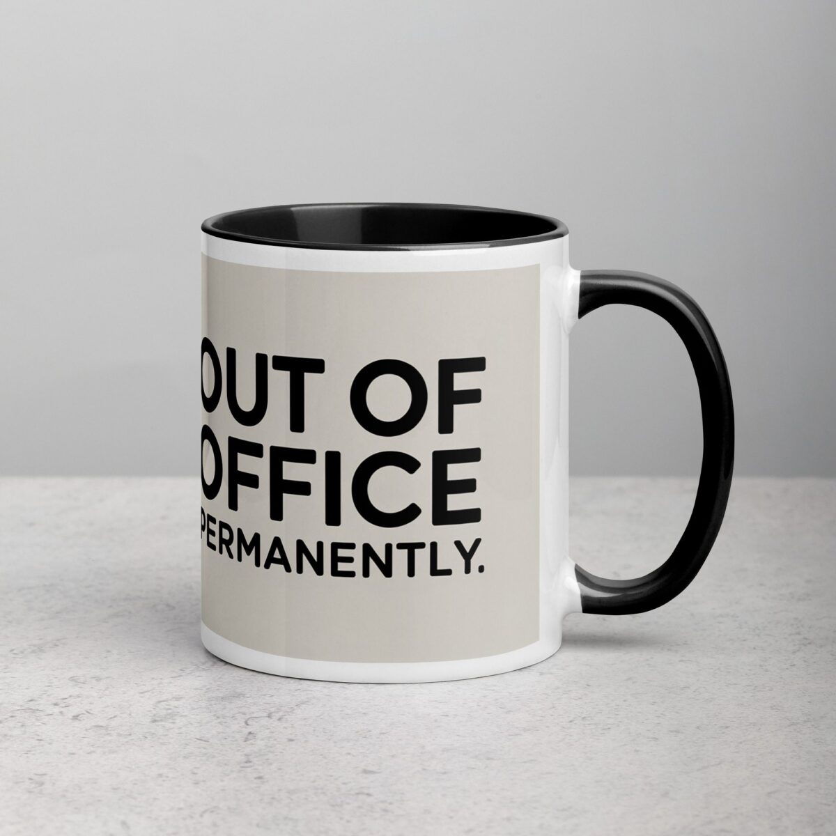 Out of Office Permanently Retirement Coffee Mug - Image 3