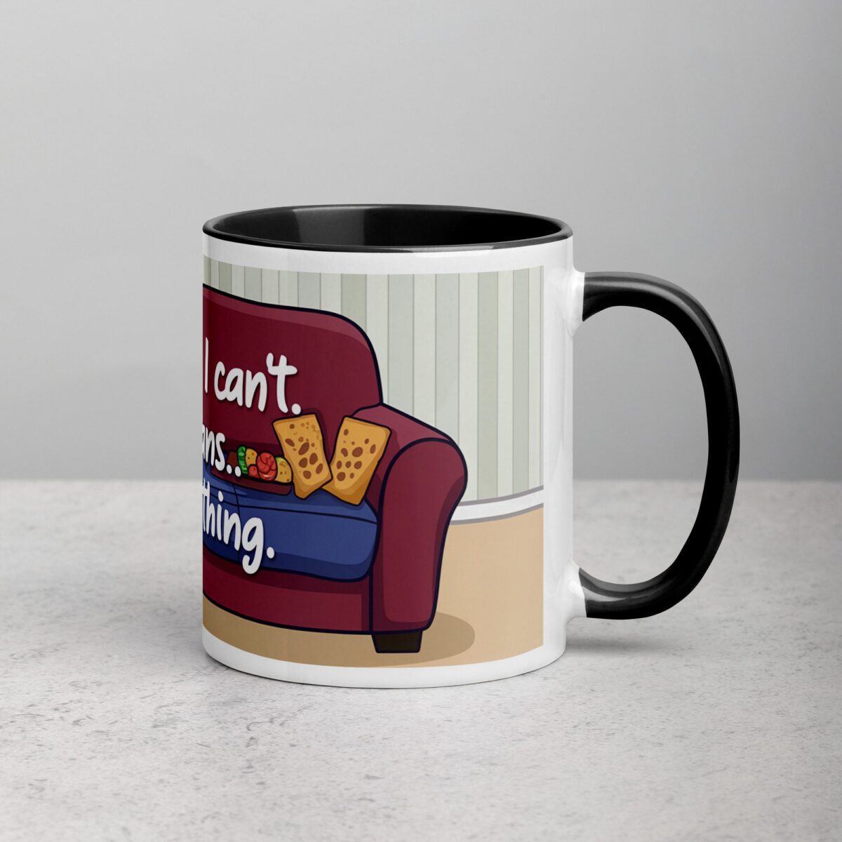 I’m Sorry, I Can’t. I Have Plans… To Do Nothing Sarcastic Mug - Image 3