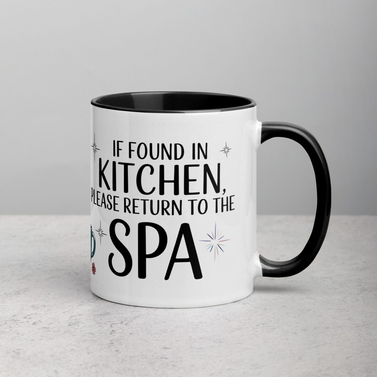 If Found in Kitchen, Please Return to the Spa Wife Mug - Image 3