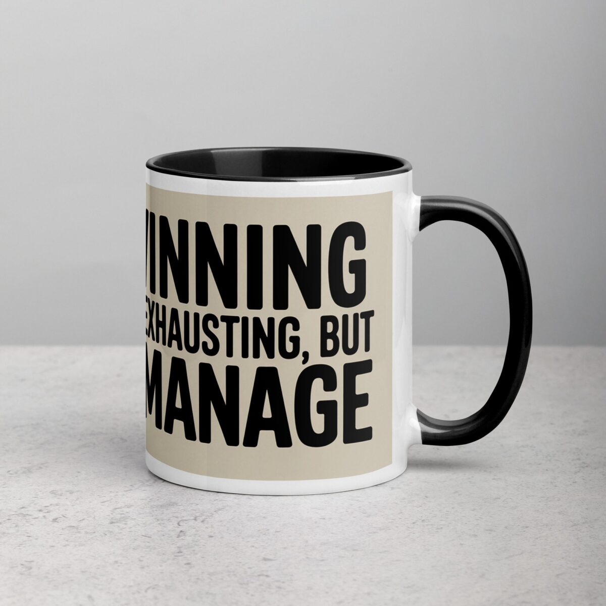Winning Is Exhausting, But I Manage Donald Trump Mug - Image 3