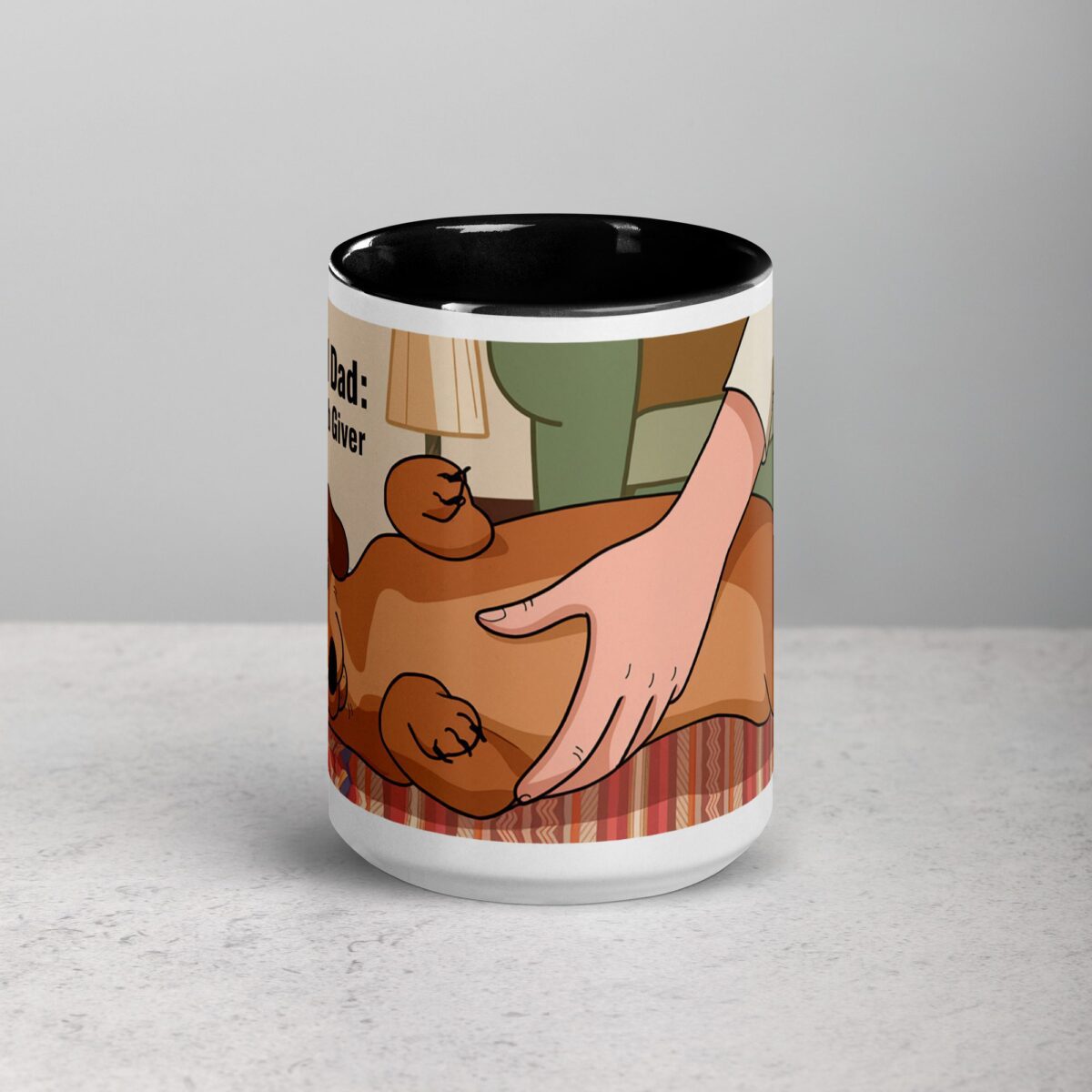 Dachshund Dad: Chief Belly Rub Giver Coffee Mug - Image 4