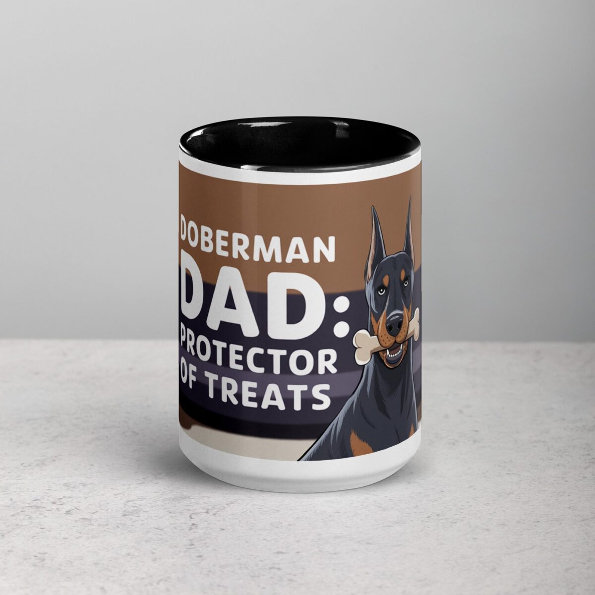Doberman Dad: Protector of Treats Coffee Mug - Image 4