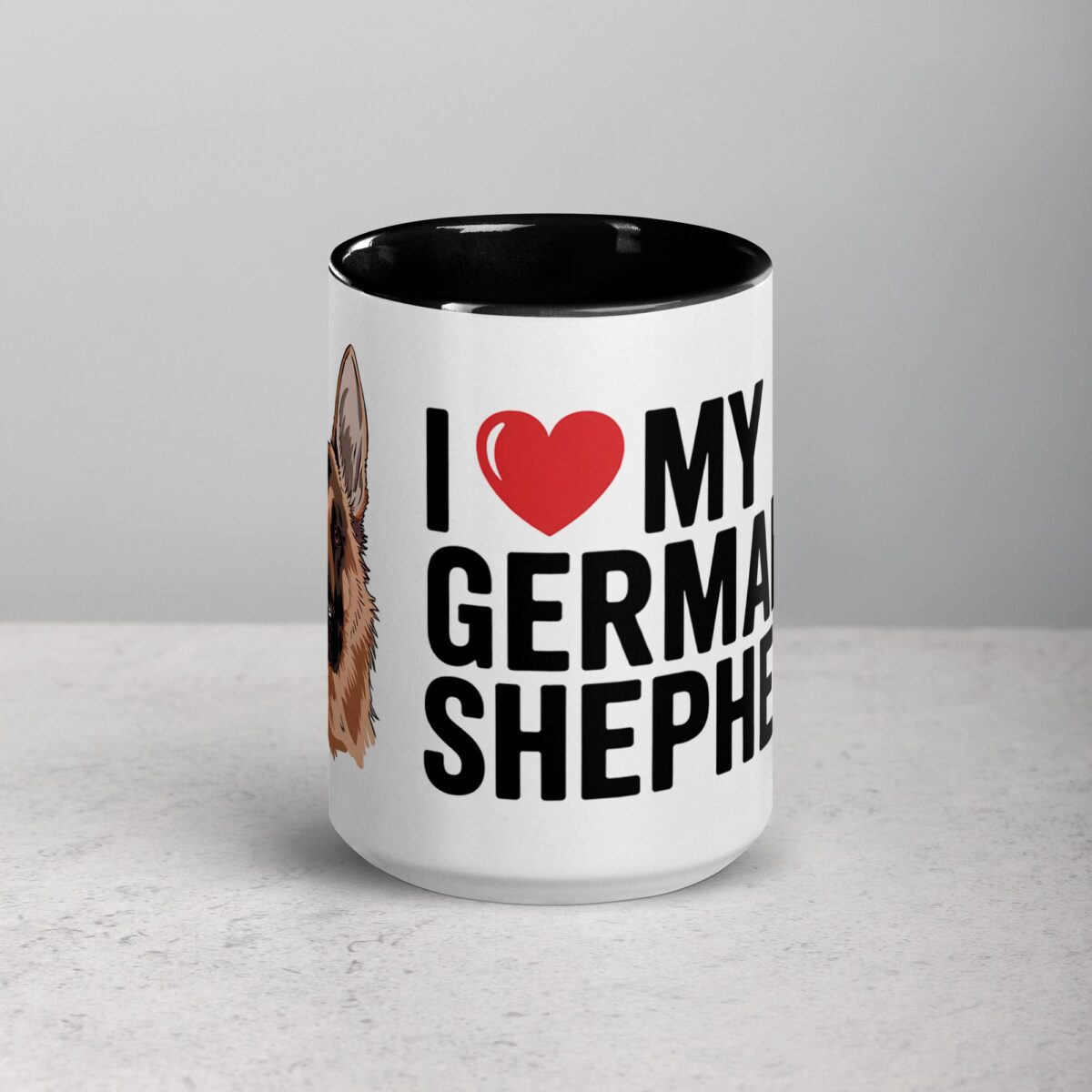I ❤️ My German Shepherd Coffee Mug & Tea Cup - Image 4