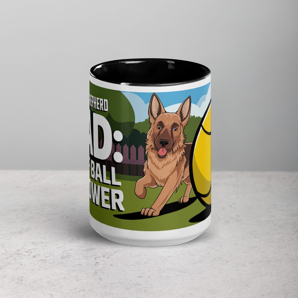 German Shepherd Dad: Chief Ball Thrower Mug - Image 4