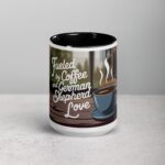 Fueled by Coffee and German Shepherd Love Mug - Image 4