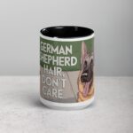 German Shepherd Hair, Don’t Care Coffee Mug - Image 4