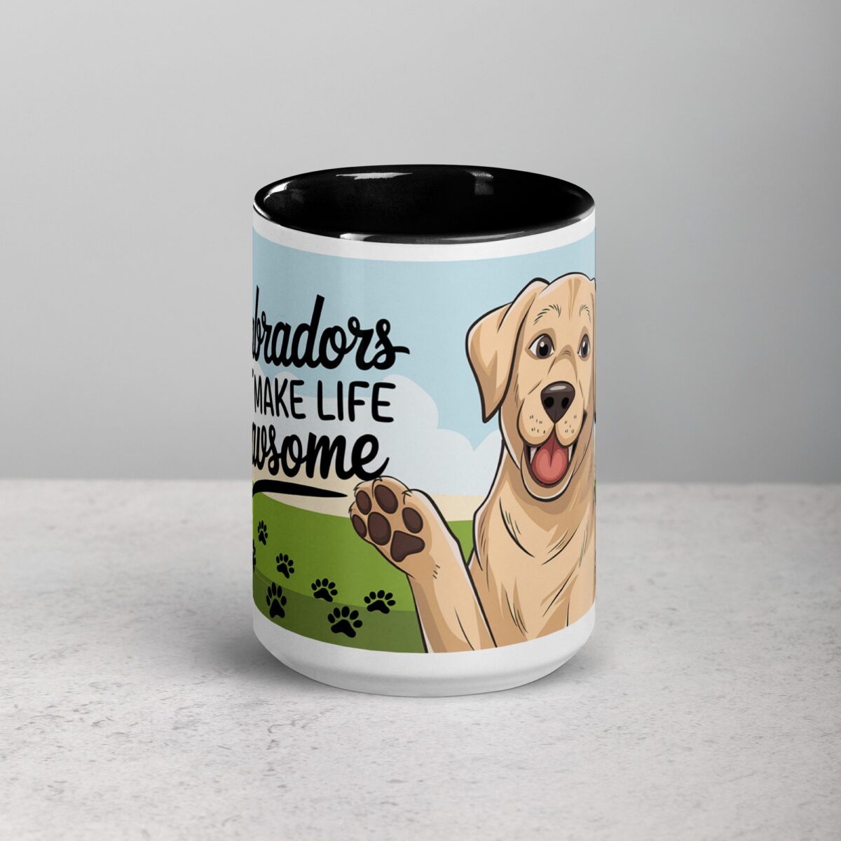 Labradors Make Life Pawsome Coffee Mug - Image 4