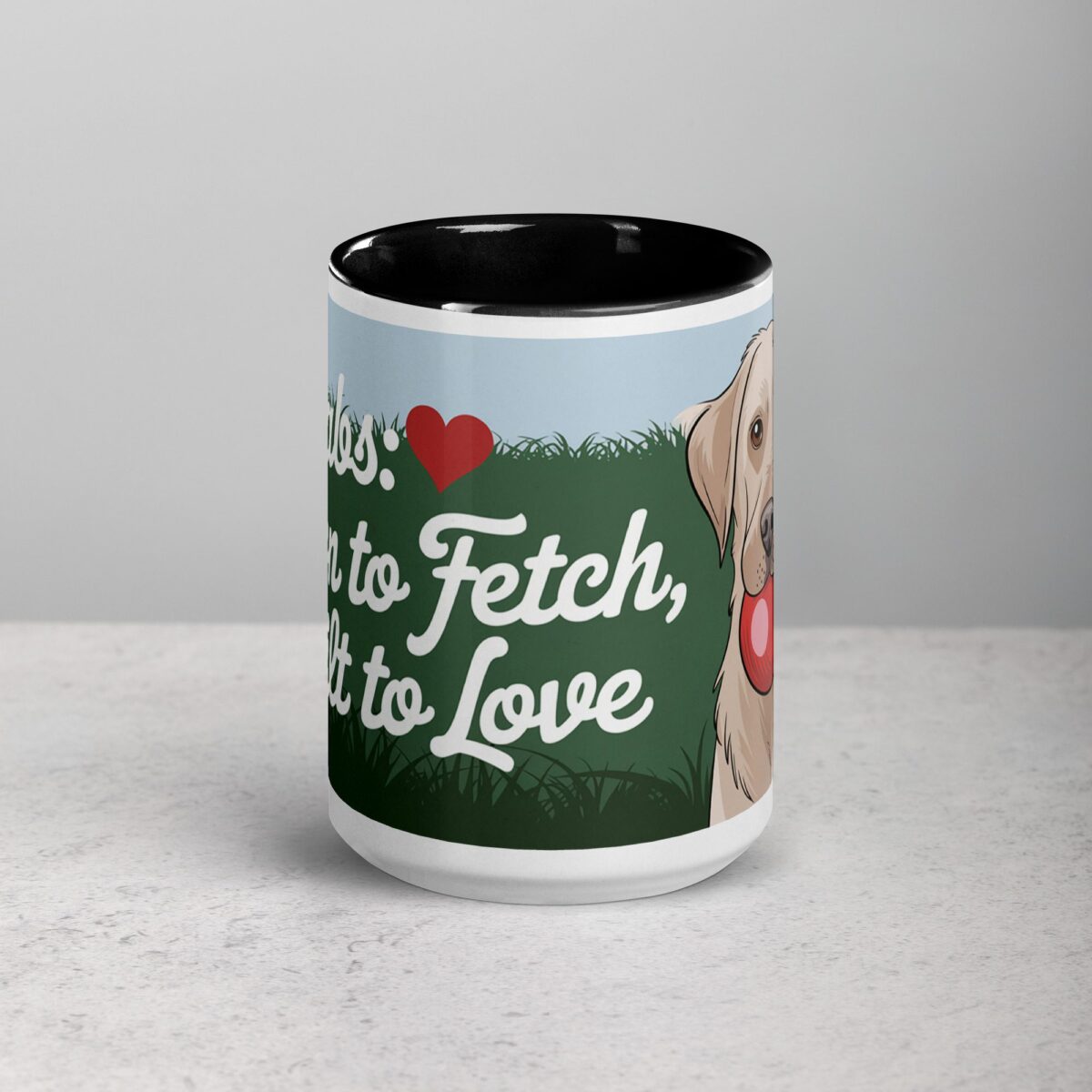 Labs: Born to Fetch, Built to Love Coffee Mug - Image 4