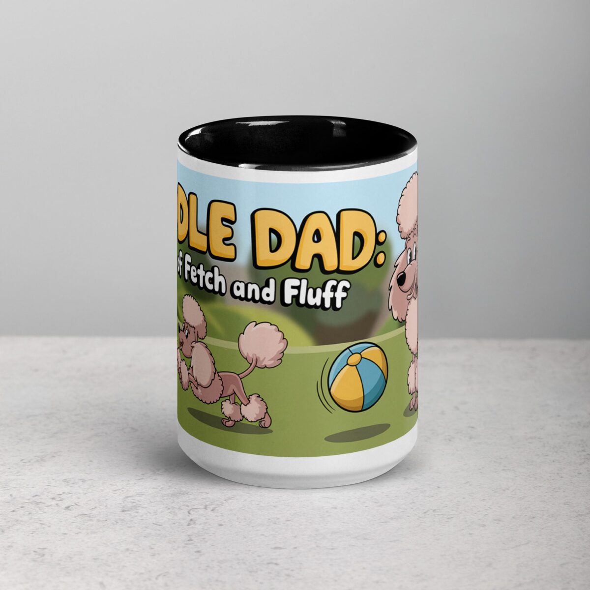 Poodle Dad: Master of Fetch and Fluff Coffee Mug - Image 4