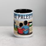 Free Palestine Siblings Hug Mug - Image 4
