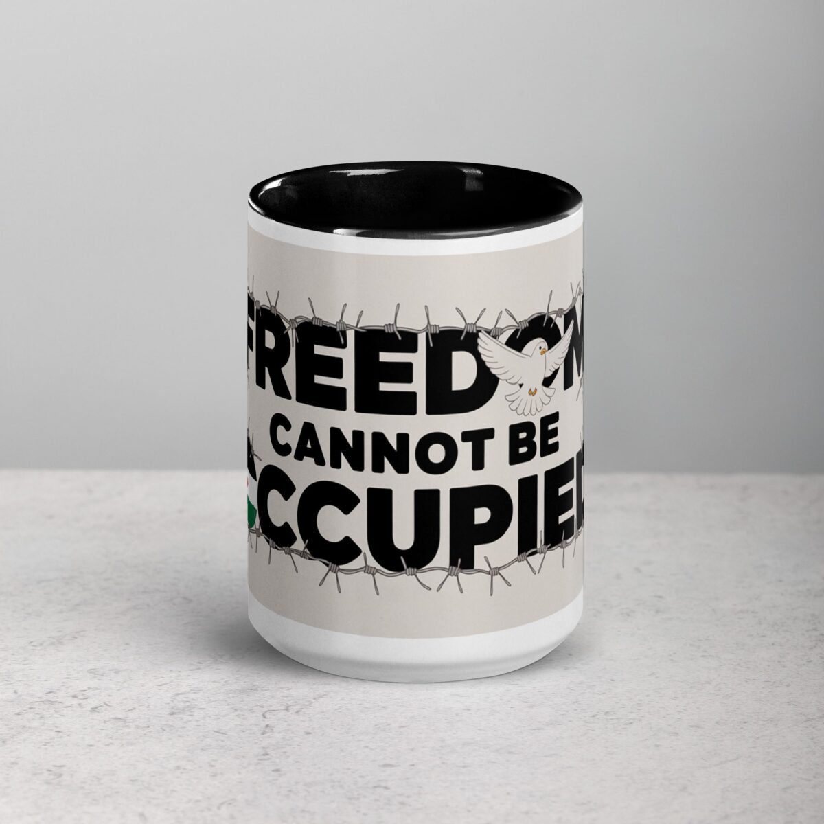 Freedom Cannot Be Occupied Palestine Mug - Image 4