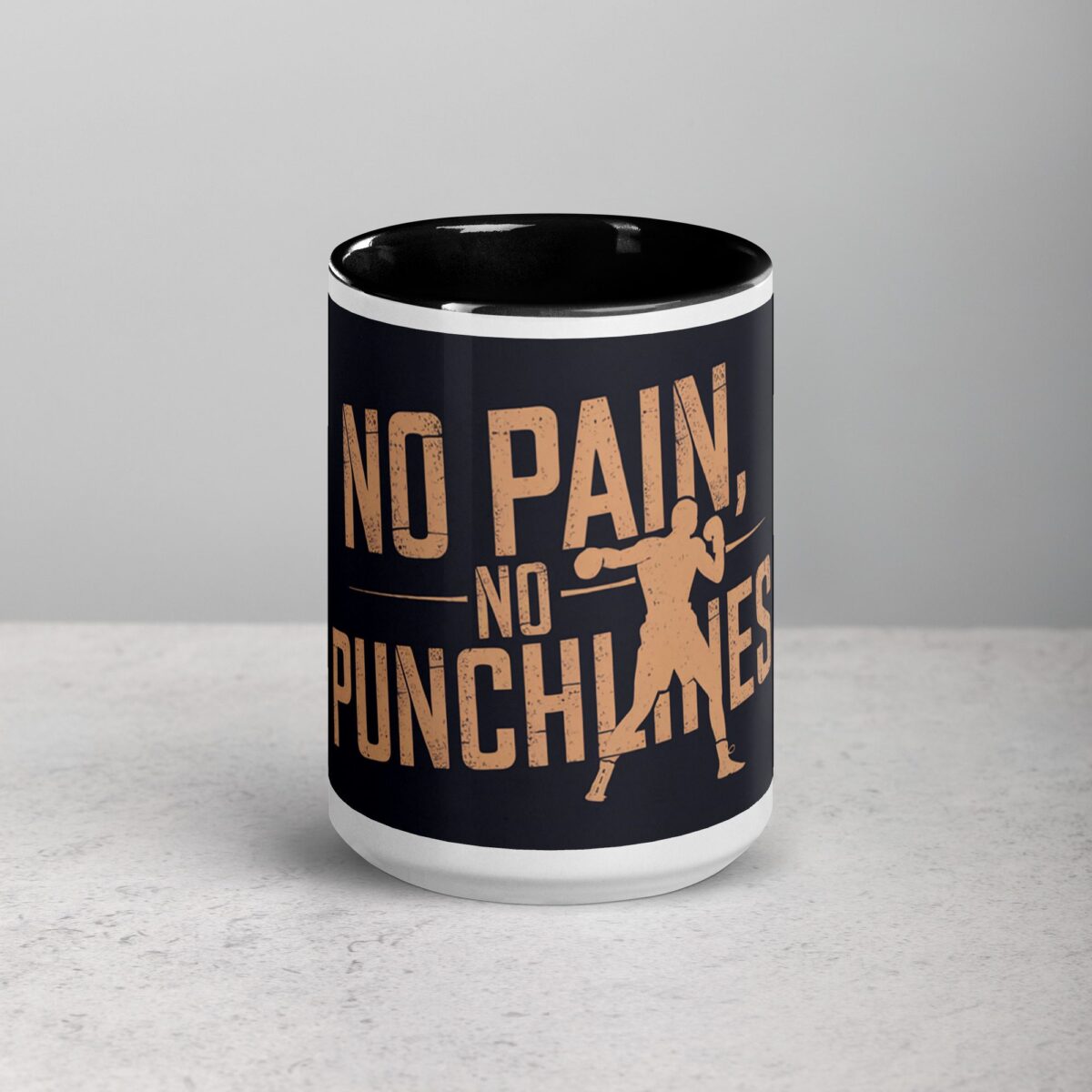 No Pain, No Punchlines Boxing Mug - Image 4