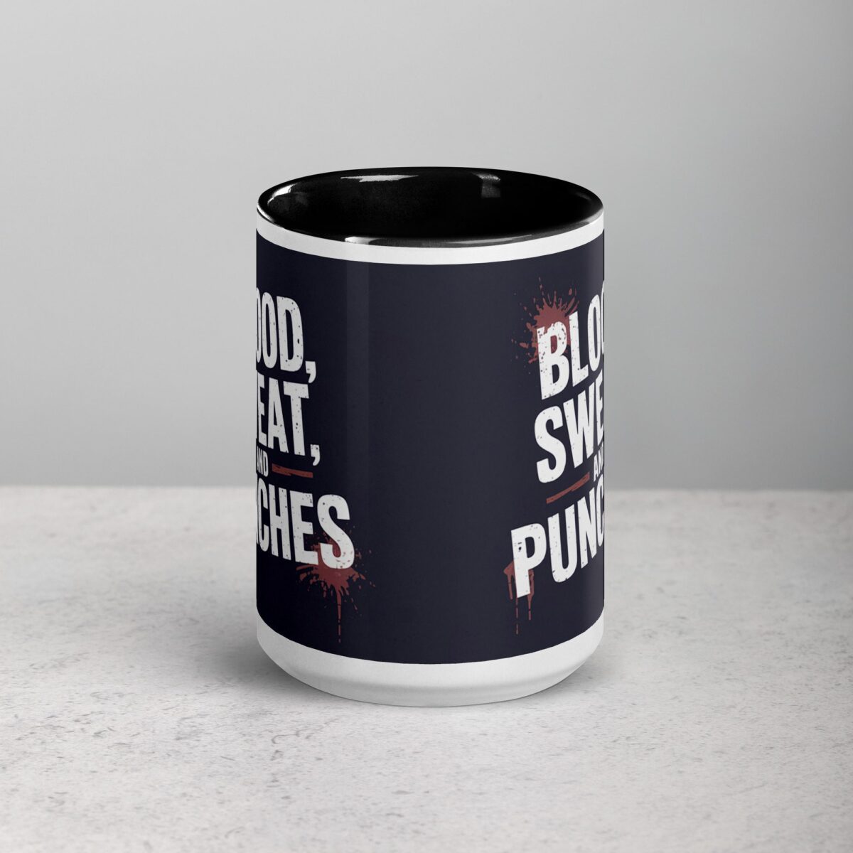 Blood, Sweat, and Punches Boxing Mug - Image 4
