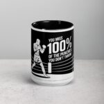 You Miss 100% of the Punches You Don’t Throw Boxing Mug - Image 4