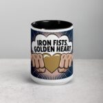 Iron Fists, Golden Heart Boxing Mug - Image 4