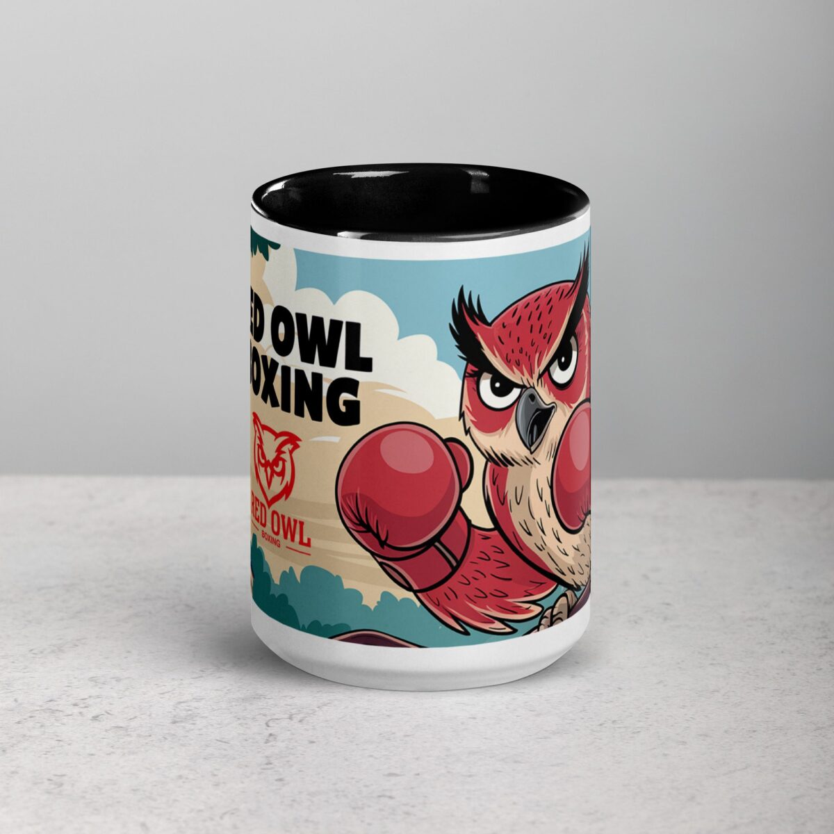 Red Owl Boxing Limited Edition Coffee Mug - Image 4