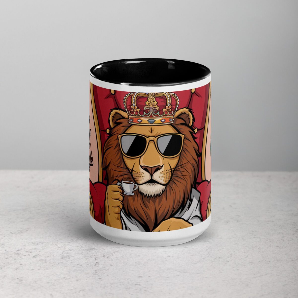 Espresso Yourself, King Style Lion Coffee Mug - Image 4