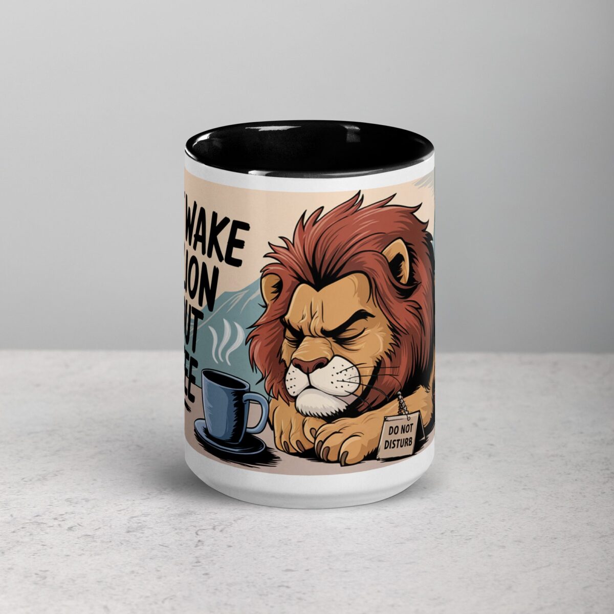 Don’t Wake the Lion Without Coffee Mug - Image 4