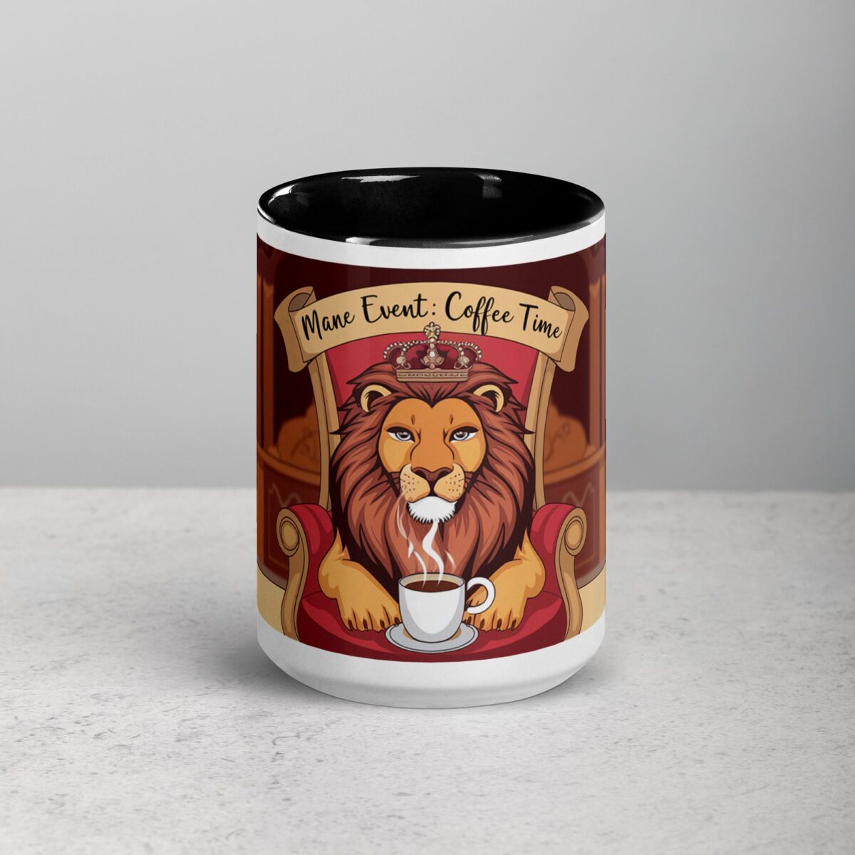 Mane Event: Coffee Time Lion Mug - Image 4