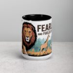 Fearless and Fueled by Coffee Lion Mug - Image 4