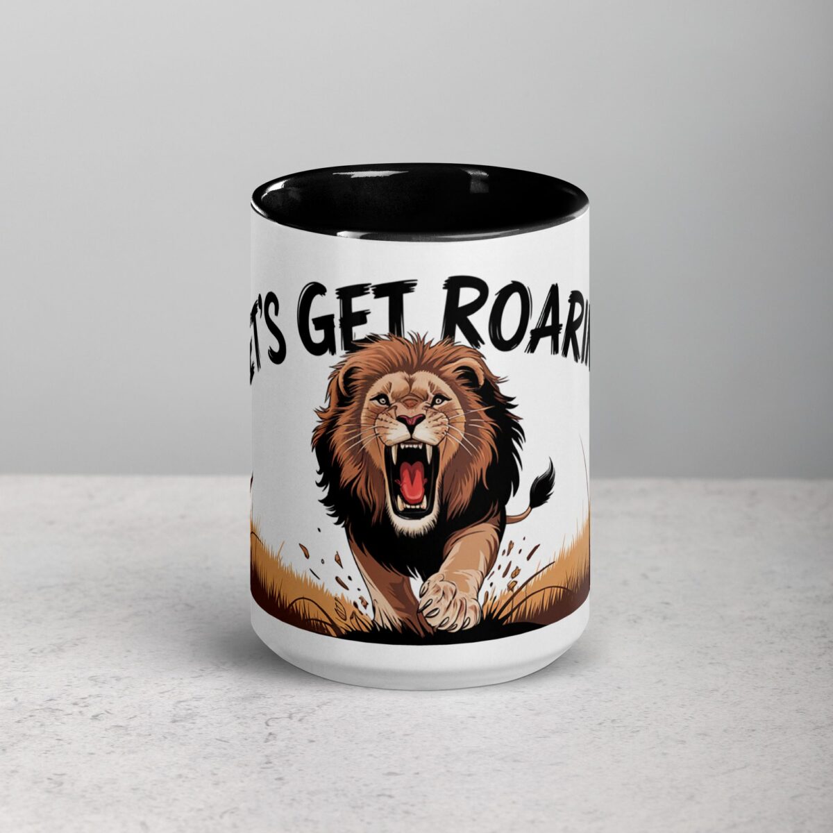 Let’s Get Roarin’! Lion Coffee Mug & Tea Cup - Image 4