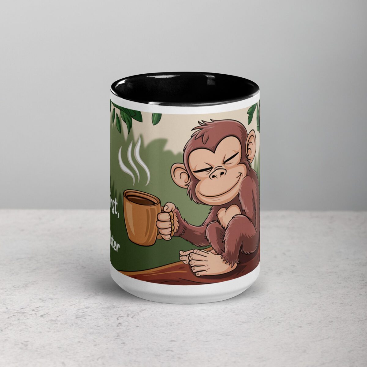 Coffee First, Monkey Business Later Mug - Image 4