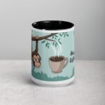 Hang in There, Coffee’s Coming! Monkey Mug - Image 4