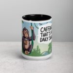 Caffeine? That’s My Daily Swing Monkey Mug - Image 4
