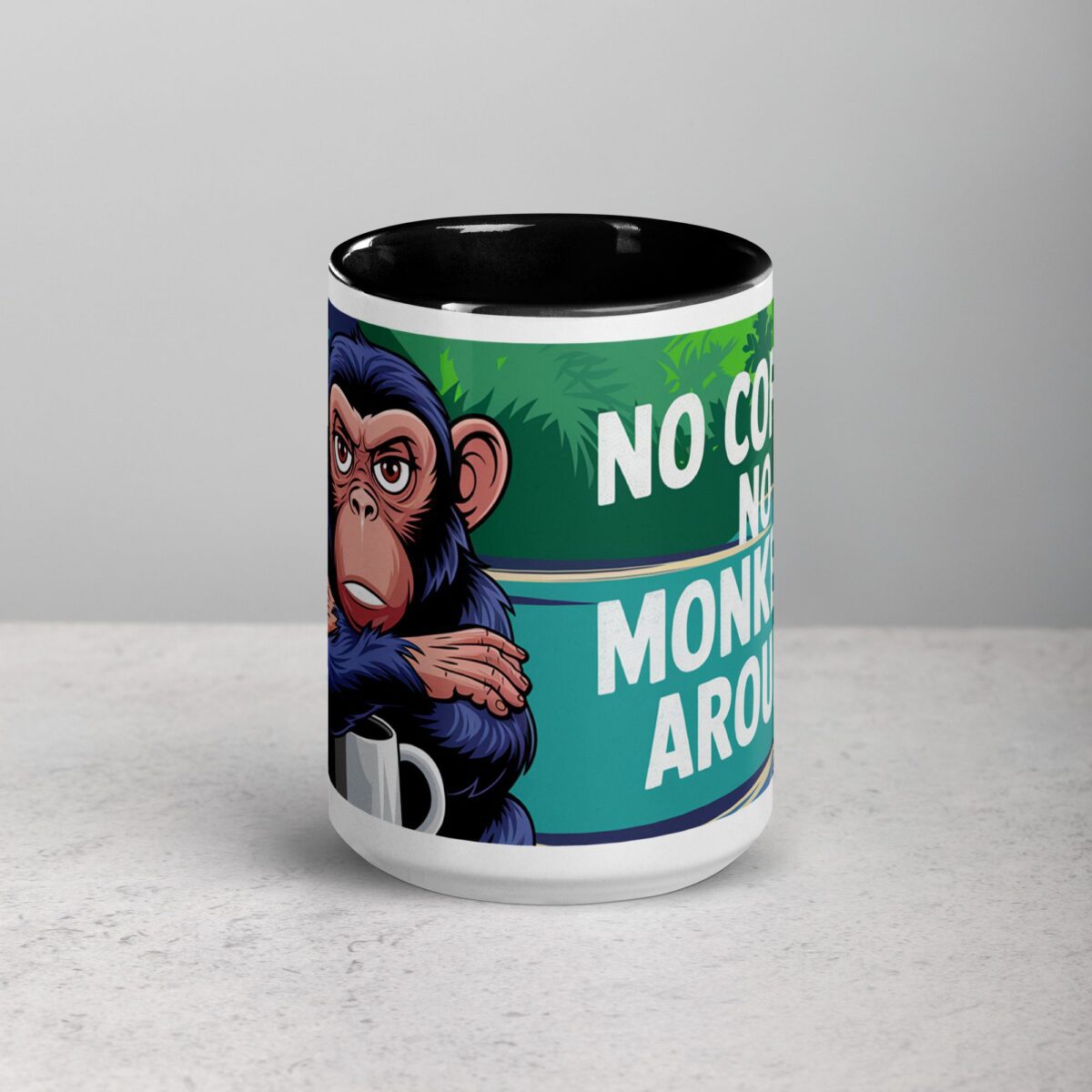 No Coffee, No Monkeying Around Mug - Image 4