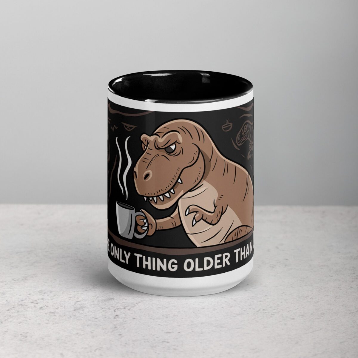 Coffee: The Only Thing Older Than Dinosaurs Mug - Image 4