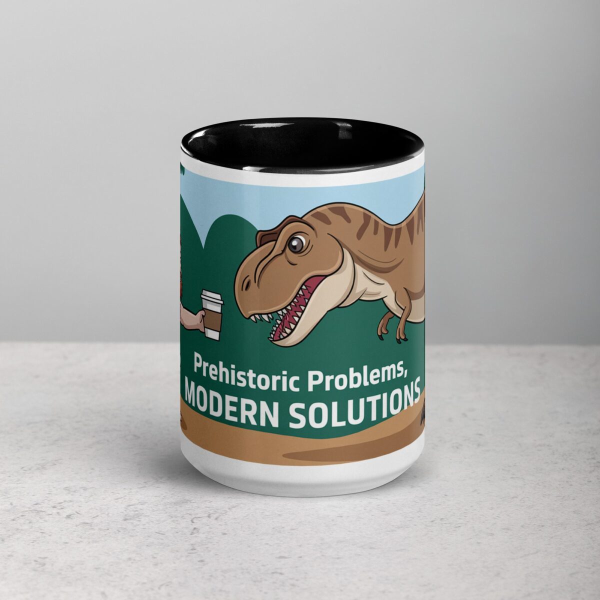 Prehistoric Problems, Modern Solutions Coffee Mug - Image 4