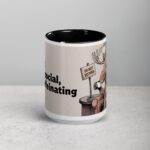 I’m Not Antler-Social, Just Caffeinating Moose Mug - Image 4