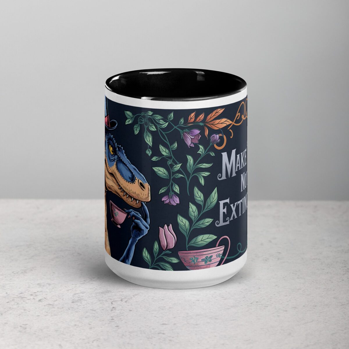 Make Tea, Not Extinction Dinosaur Cup - Image 4